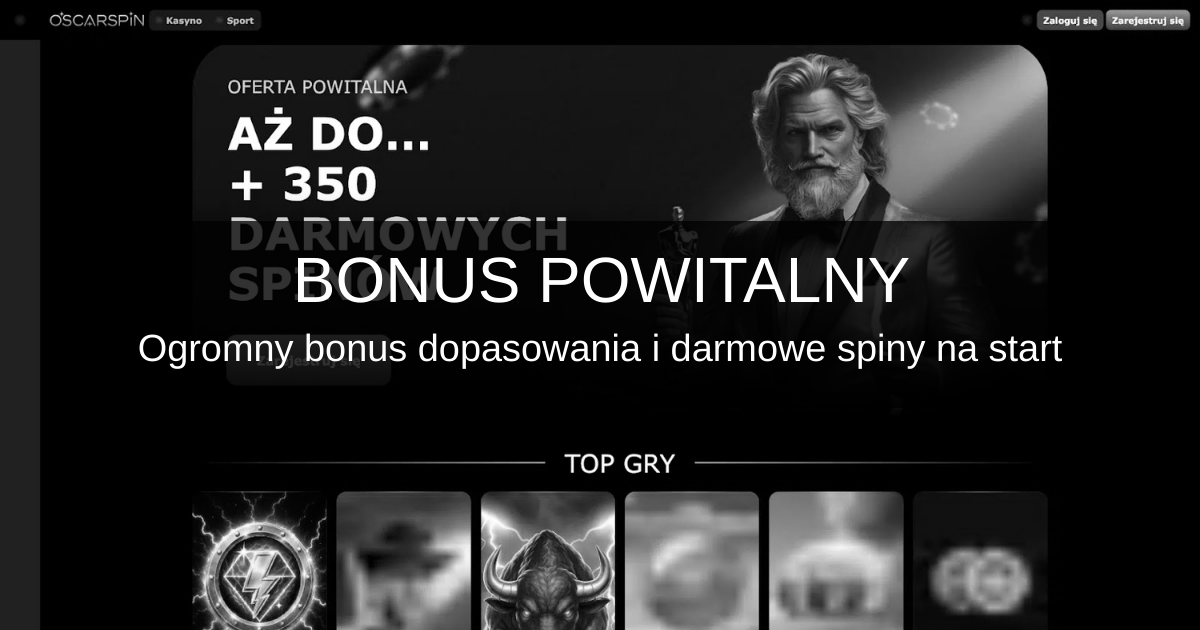 Oscarspin Casino welcome bonus